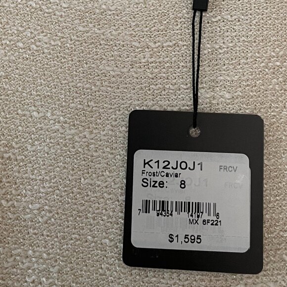 St John Frost/Caviar Dress Size 8 NWT - Picture 3 of 3